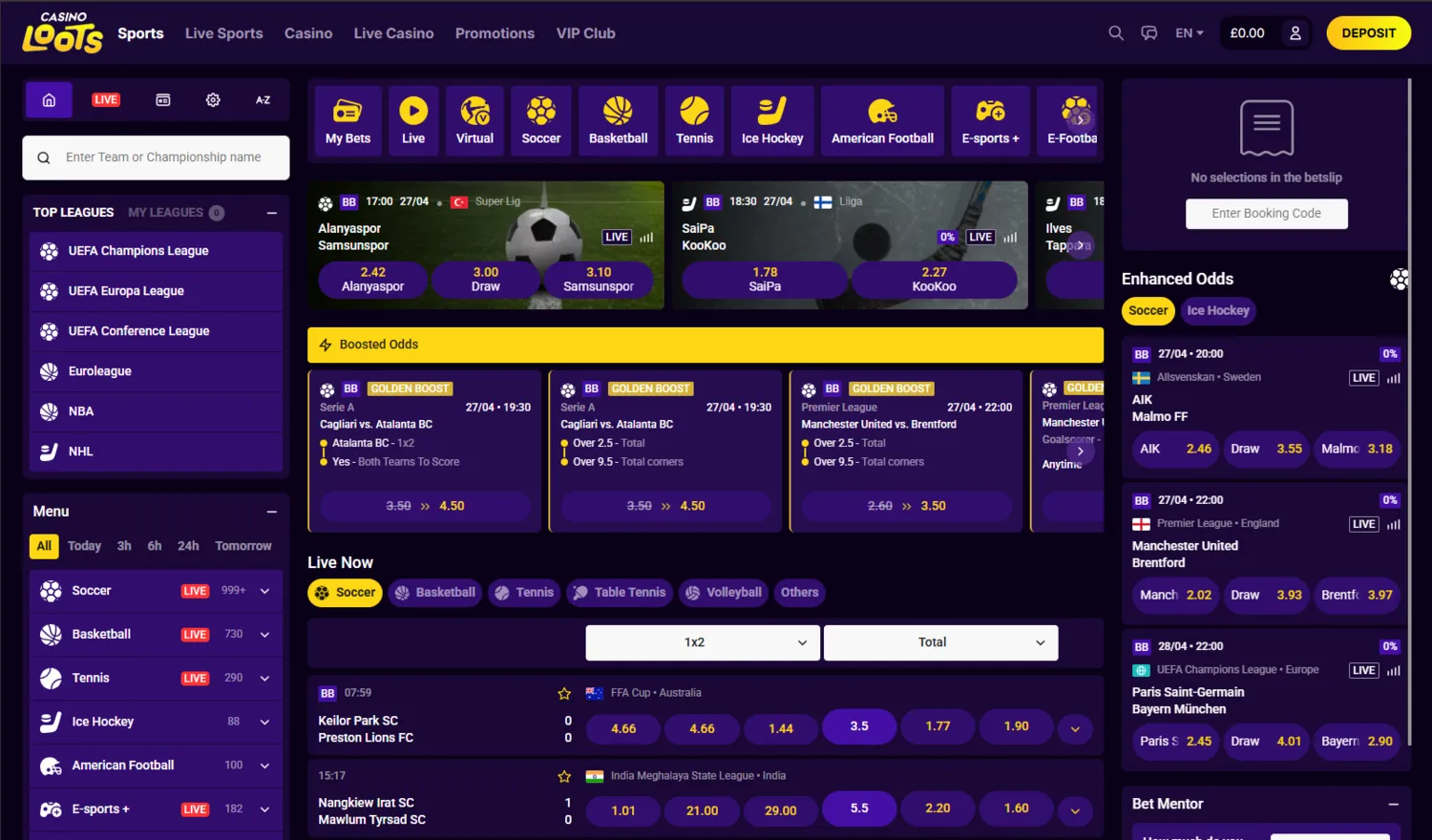Casino Loots Sports Betting